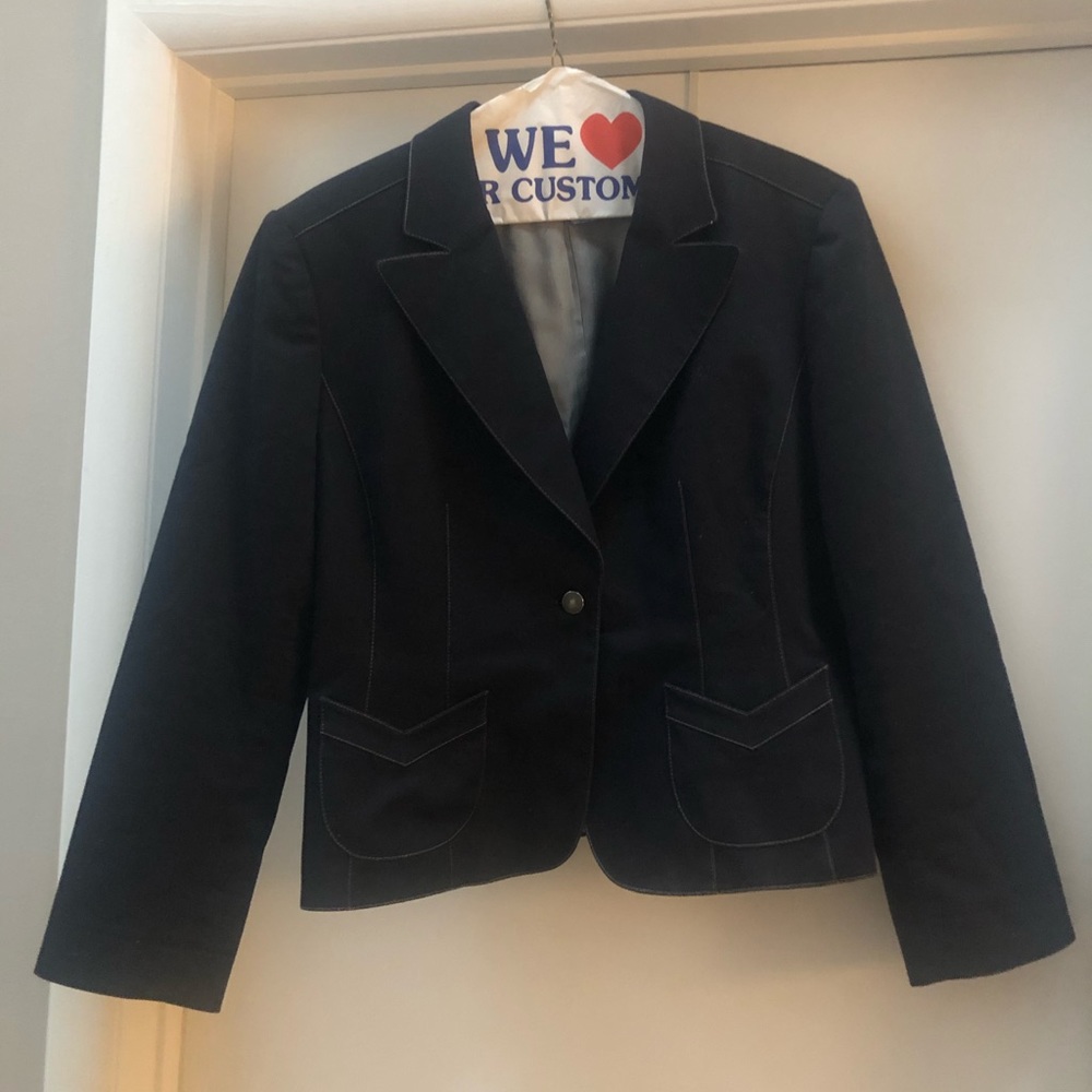 Dress denim blazer